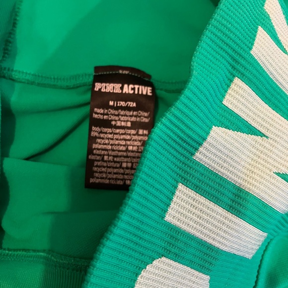 PINK Victoria's Secret Teal Active Leggings - Picture 2 of 3